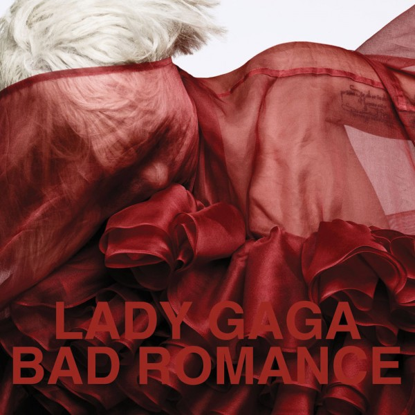 Обложка сингла "Bad Romance" американской певицы и автора песен Lady Gaga