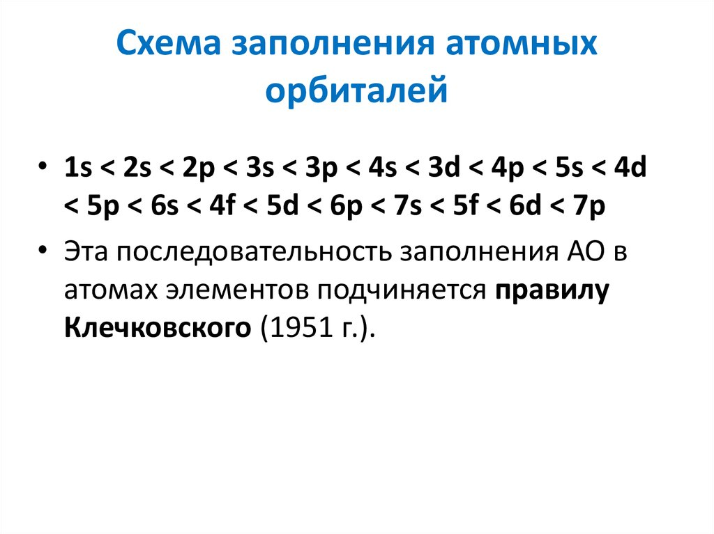 Ряд энергетических уровней. Принцип заполнения орбиталей электронами. Порядок заполнения атомных орбиталей электронами. Порядок заполнения электронами электронных орбиталей. Последовательность заполнения орбиталей электронами.