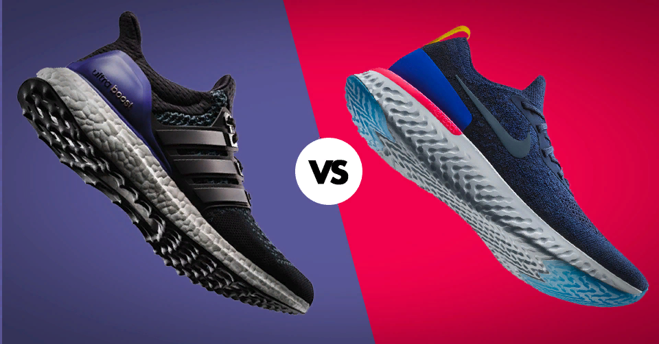 React Nike vs BOOST Adidas. outless