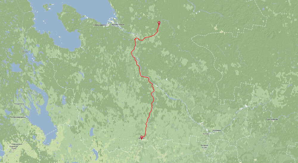 Архангельск карпогоры карта - 91 фото