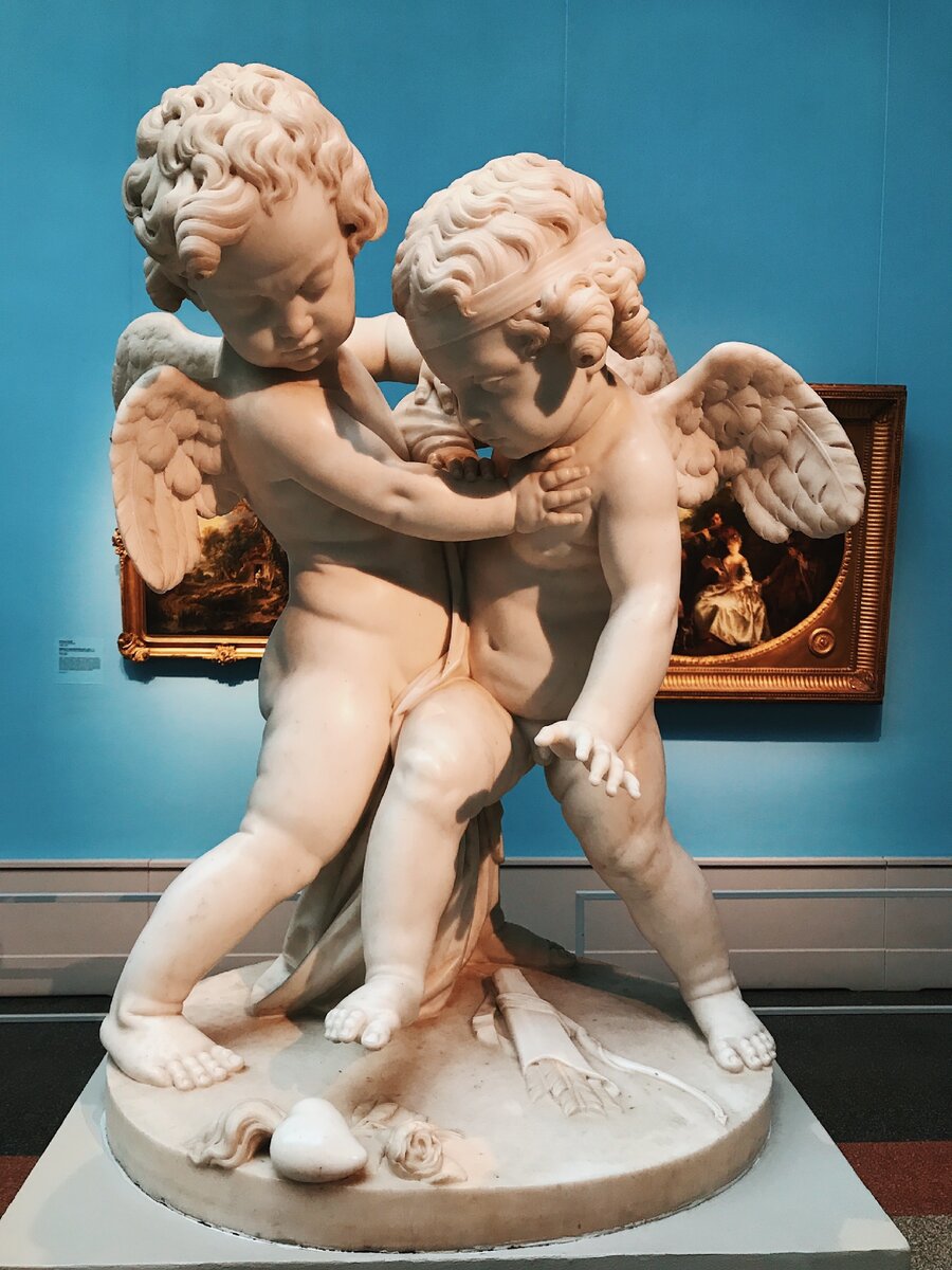 Братья Иньяс и Жозеф Брош. Амуры, борющиеся за сердце.