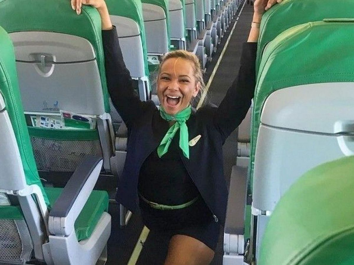 описалась в самолете