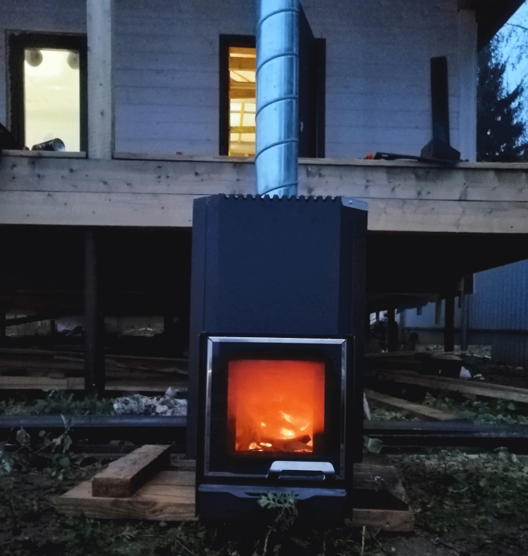 печь для бани с баком для воды и каменкой каменка 2. везувий скиф стандарт 12 дт-3.