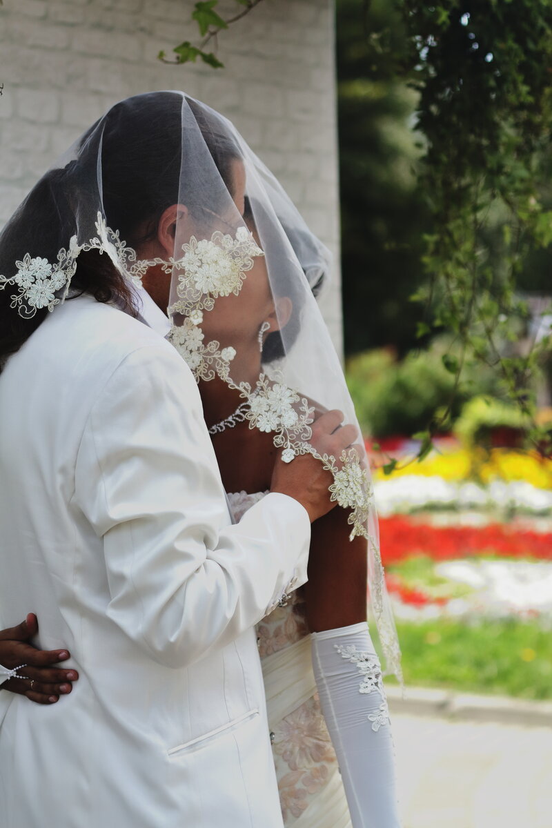 Платье и фата были шикарными