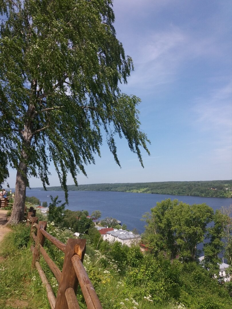 Плес. Вид на Волгу с соборной горы.
