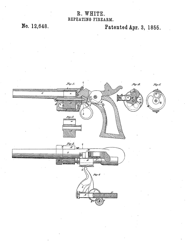Патент Роллина Уайта на сквозные каморы барабана