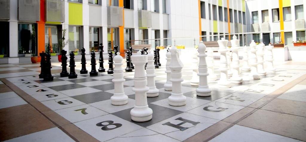 Лкс рэу. РЭУ им Плеханова большие шахматы. РЭУ шахматная аудитория 227. Большие шахматы на улице в Москве. Самые большие шахматы в мире.