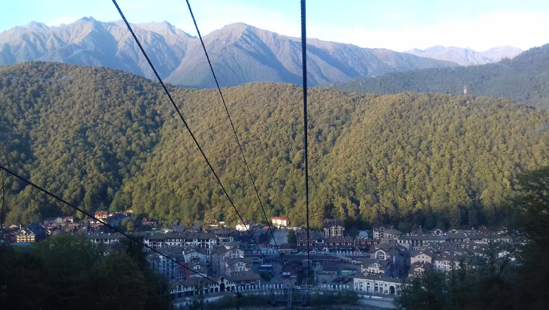 По канатной дороге на Красной поляне мы катались бесплатно!