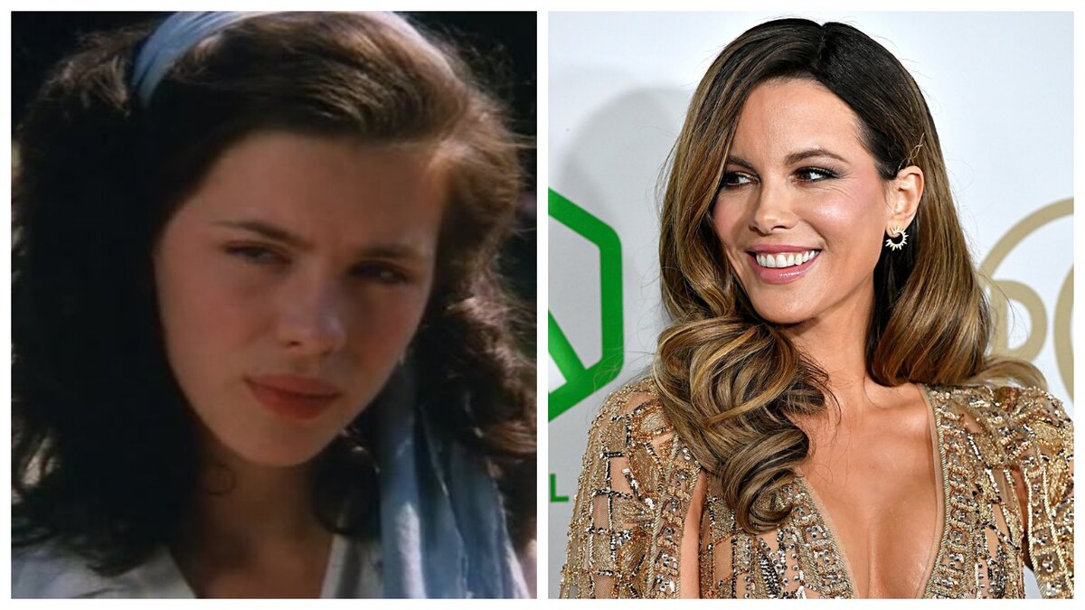 Кейт Бекинсейл в фильме "Один против ветра"  1991 год и в наши дни