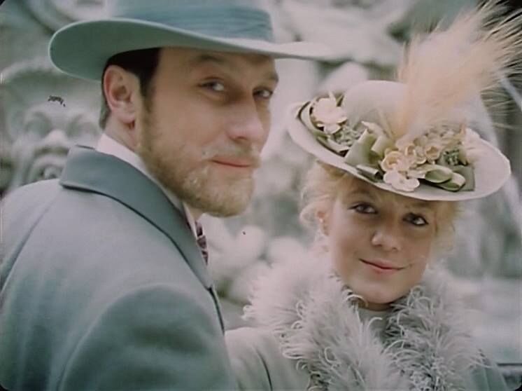 Кадр из фильма «Крейцерова соната», СССР, 1987 год. Позднышев и Лиза во время путешествия. 