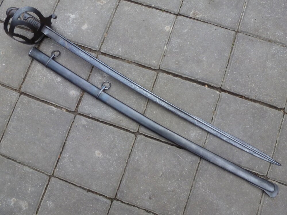 Офицерская кавалерийская сабля обр. 1852/1879 годов (Германия). Фото продавца.