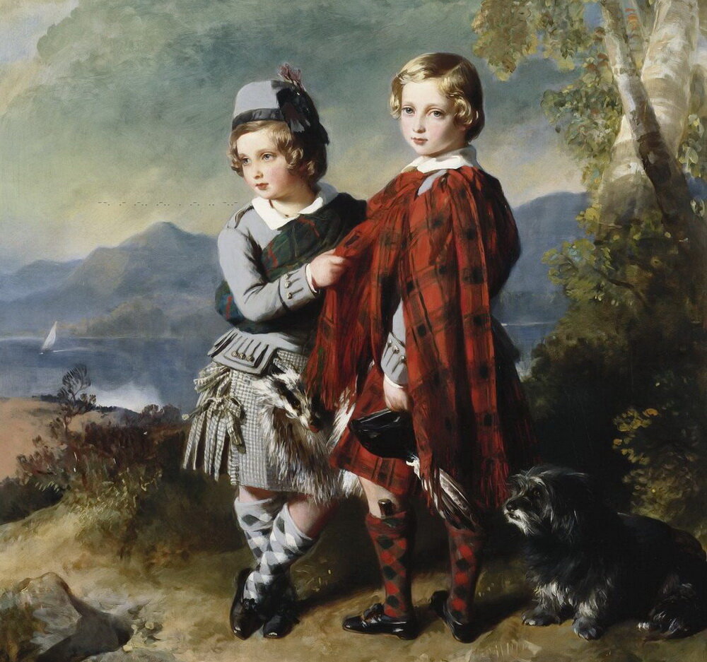 Эдуард, принц Уэльский и принцем Альфредом, худ. Ф. К. Винтерхальтер, 1849 г. 