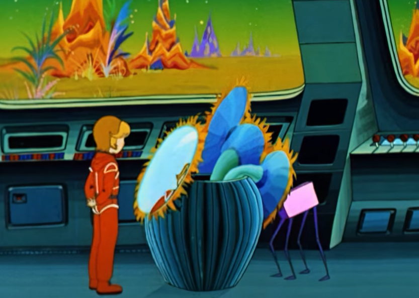 Кадр из мультфильма "Тайна Третьей планеты" (1981)