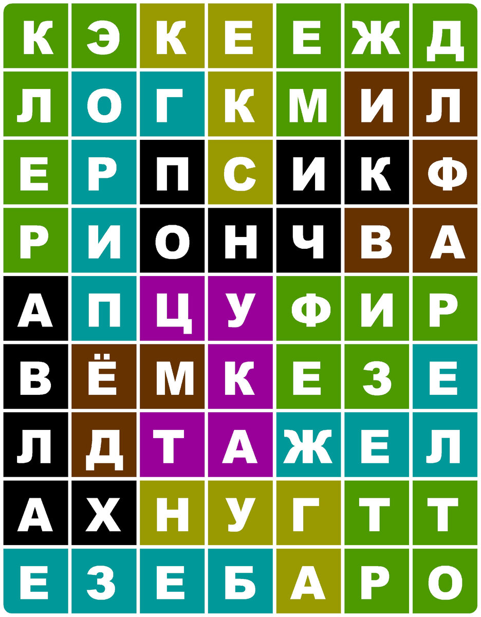 Найдите в таблице не менее 7 названий сладостей и десертов. Головоломка на  внимательность | Реальные Игры | Головоломки | Дзен