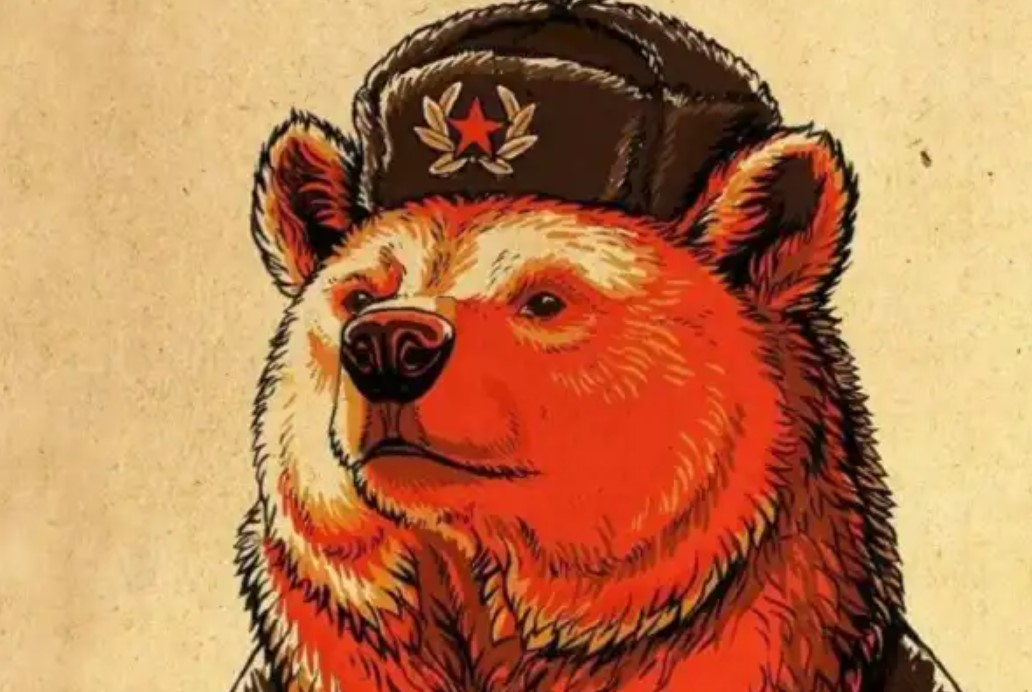 Рисунок медведь в шапке