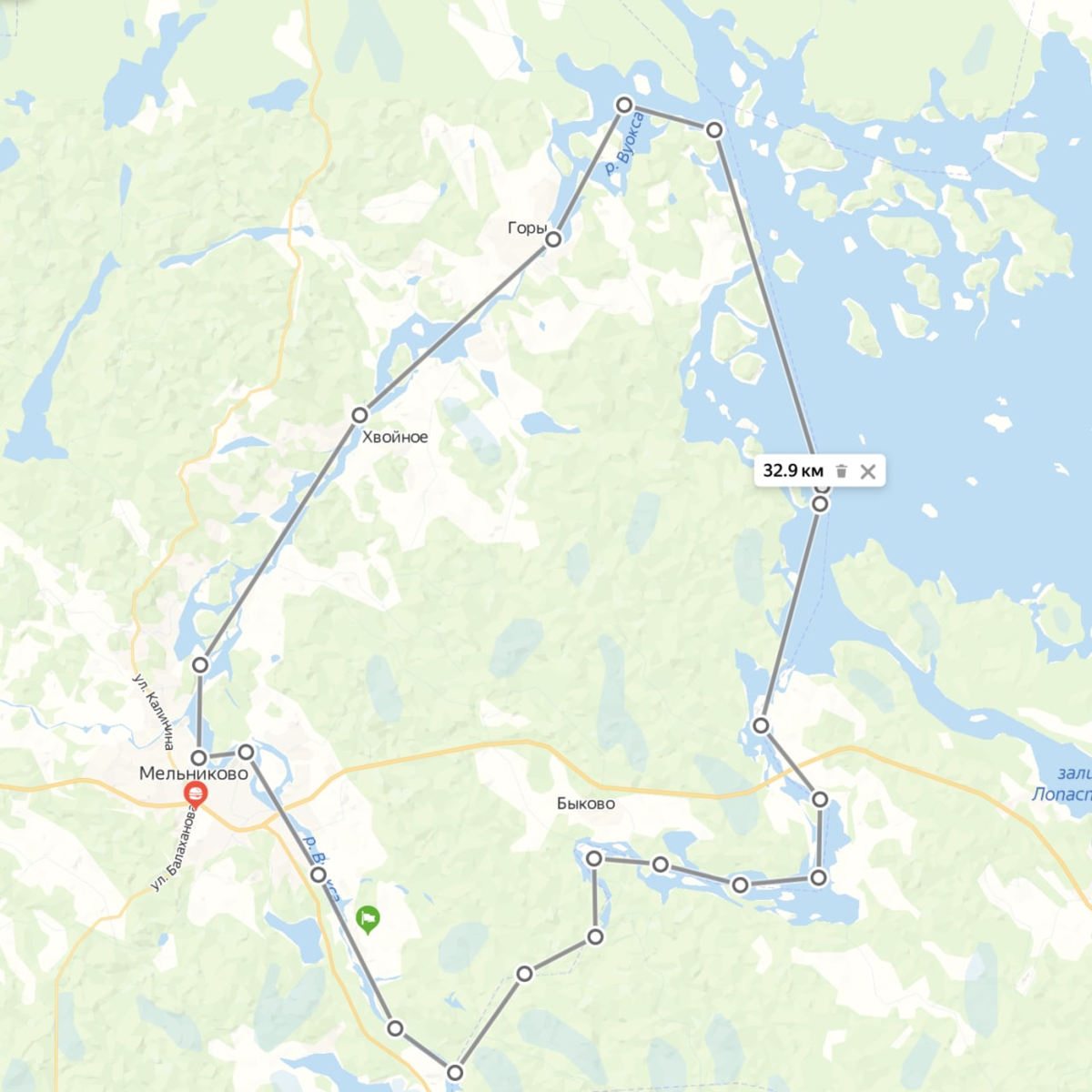 Схема маршрута