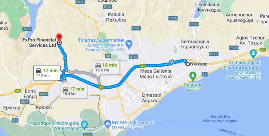 Вроде бы выглядит не так и страшно, но часть пути нужно было проделать по городу, часть по скоростной объездной дороге, а часть вообще по горному серпантину.