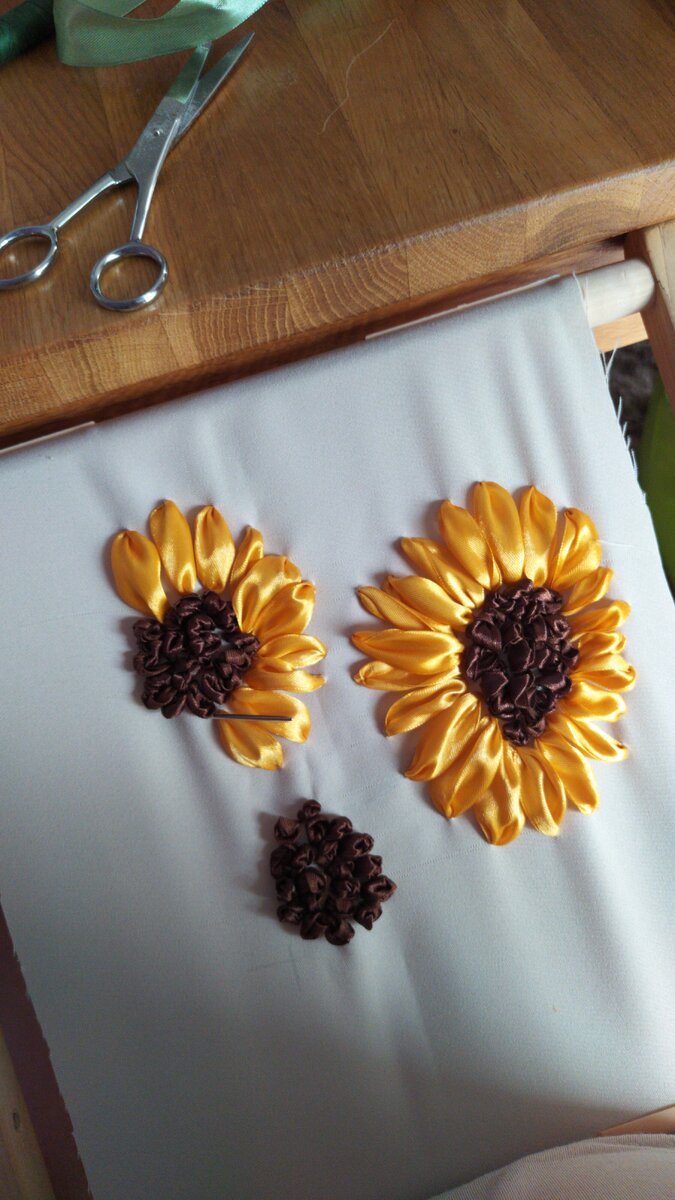  Подсолнухи в процессе