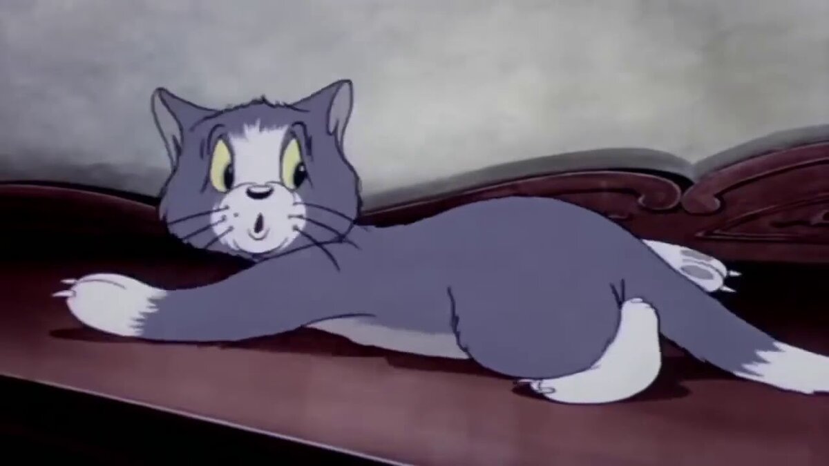 Кадры из первых серий "Том и Джерри"