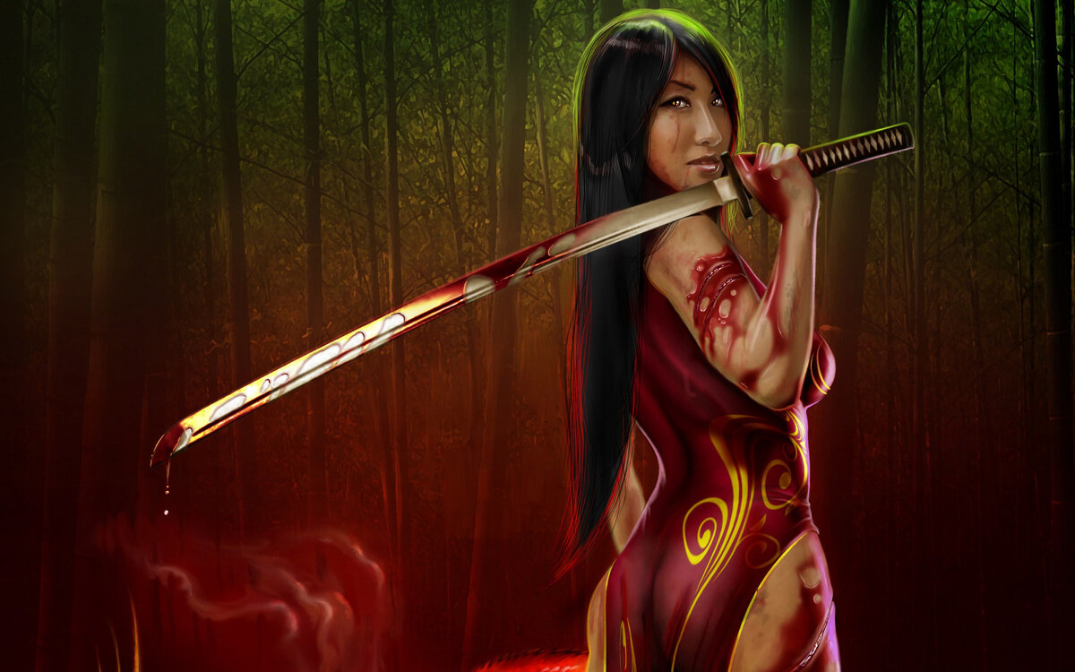 Женщина и меч.