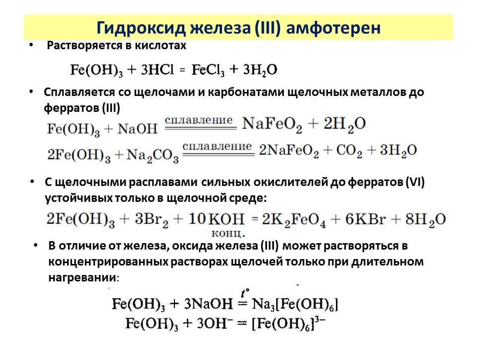 Оксид реагирующий с гидроксидом калия