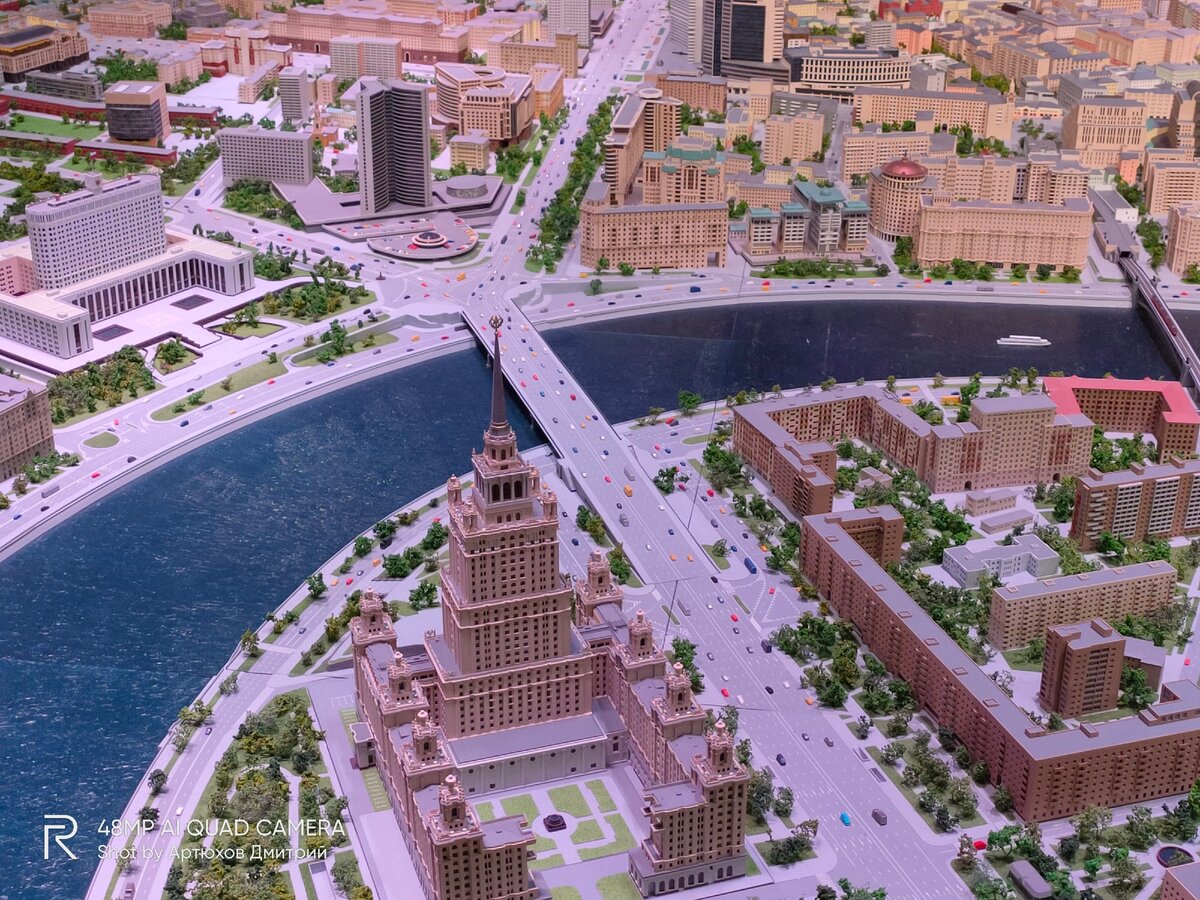 макет москвы вднх