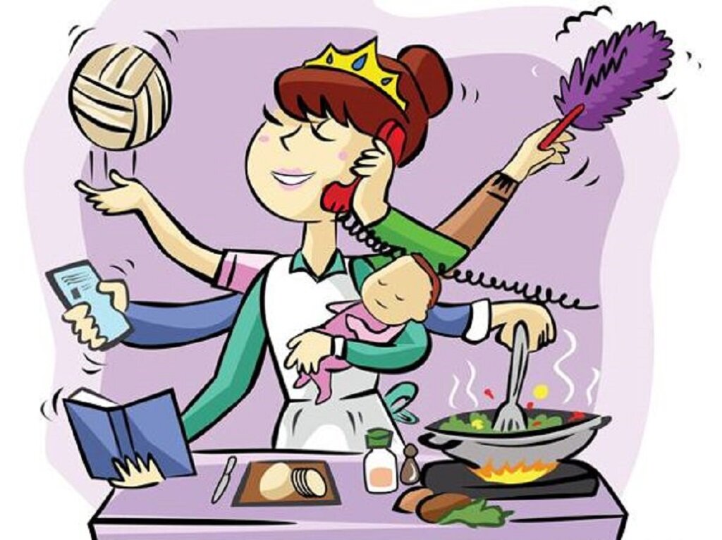 Счастливая мама...