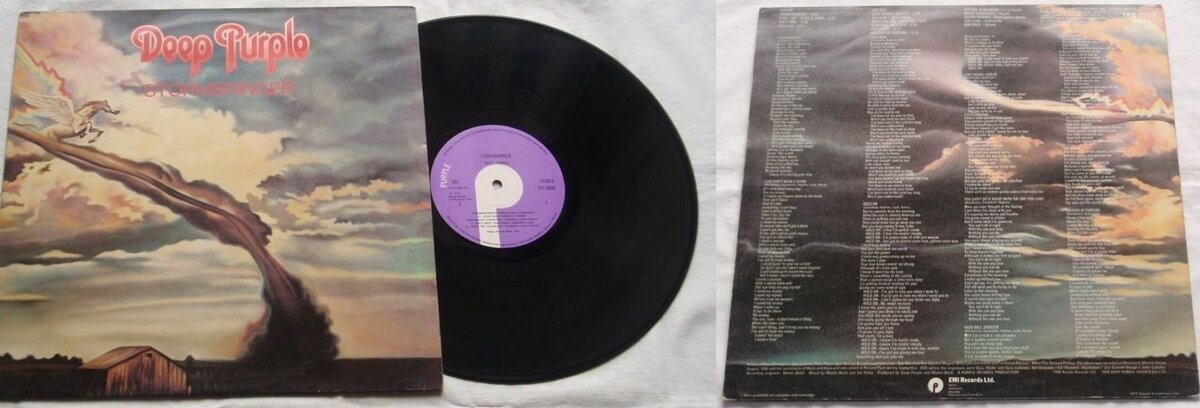 Deep Purple "Stormbringer", 1974 г. Purple Records, английский выпуск