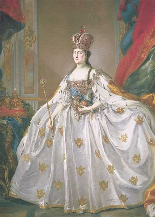 Коронационный портрет Екатерины II. Стефано Торелли. 1763-1766. Государственный Русский музей.