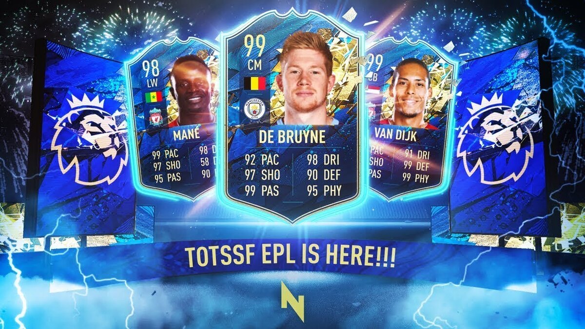 Лучшие TOTS в ФИФА 20. АПЛ.