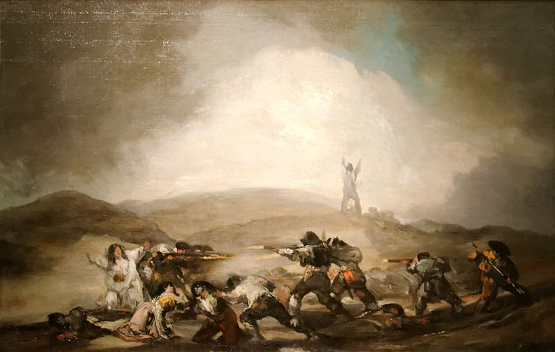 «Сцена Пиренейской войны», Франциско Гойя, 1812 год.