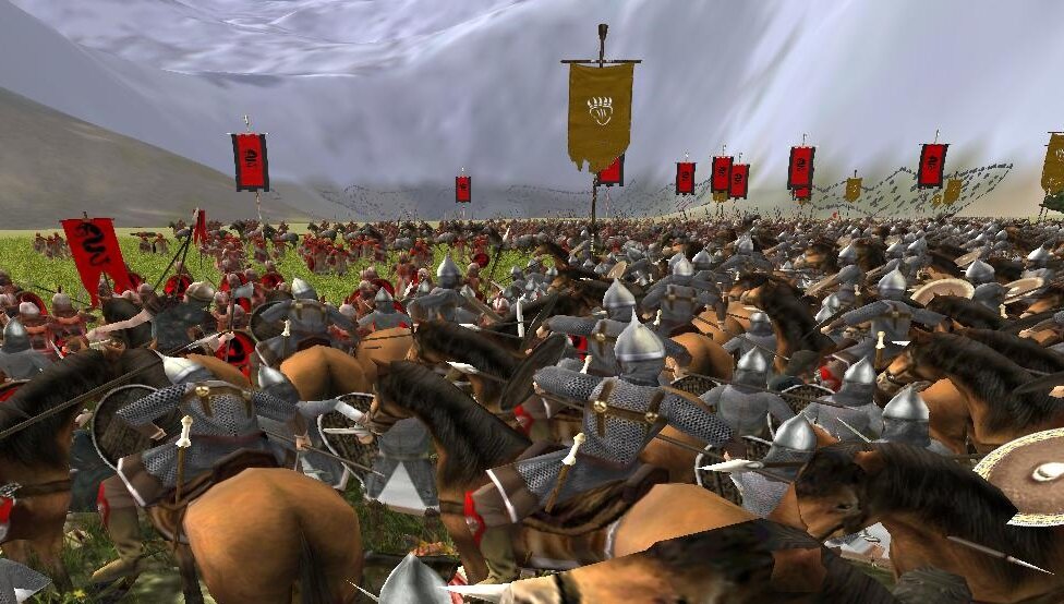 Рованион крошит харадримов... Впрочем, такой битвы ещё не случалось.