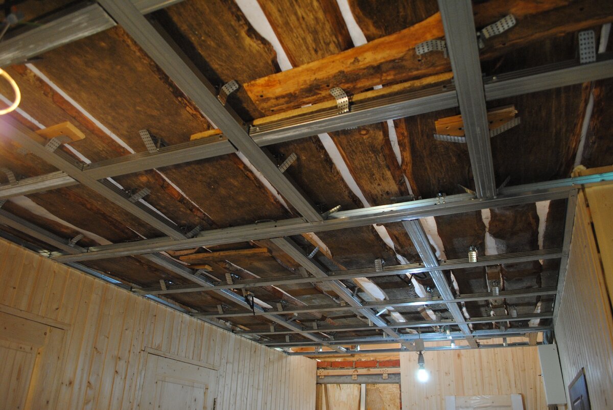 Делаю каркас для потолка