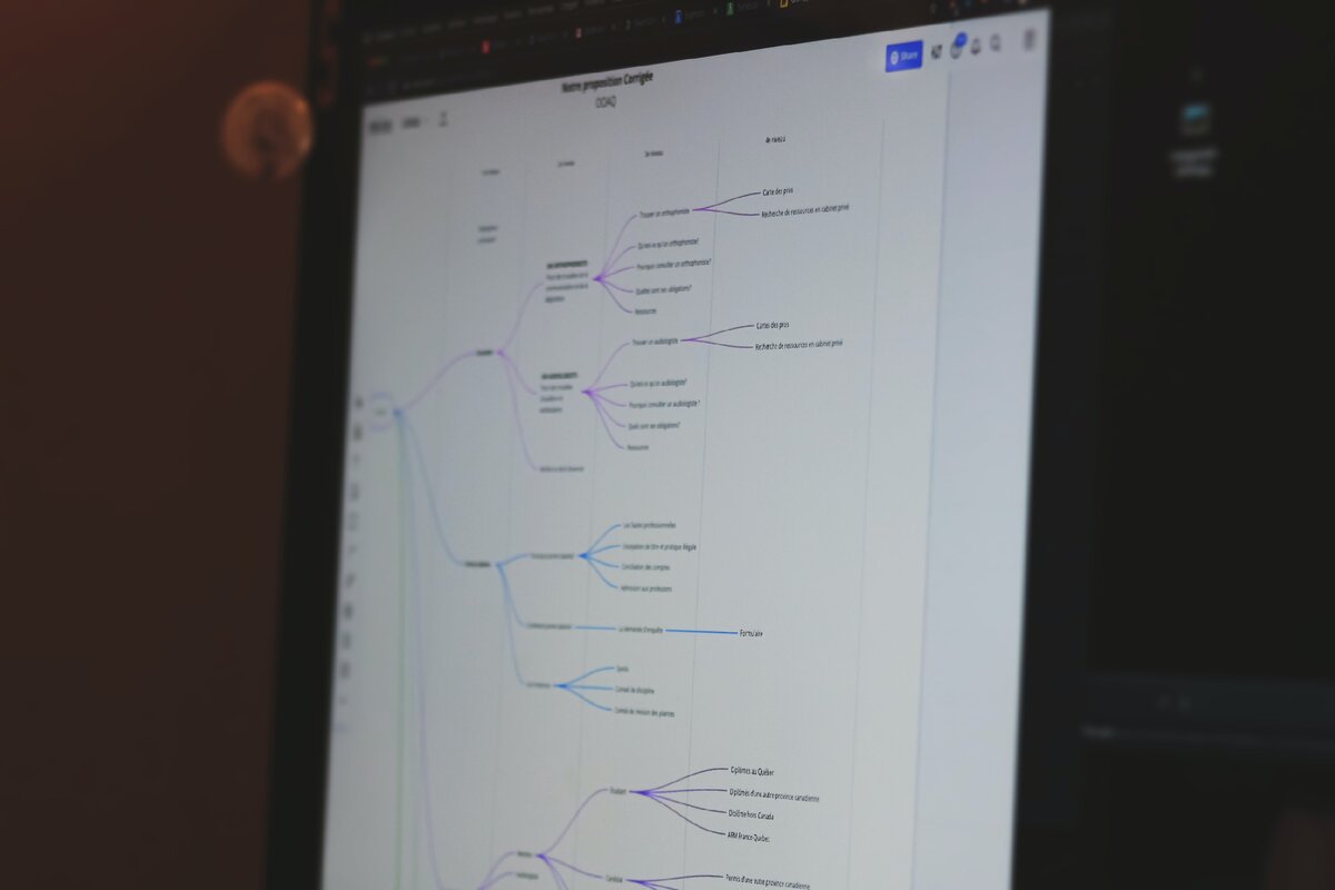 Пример электронной mindmap
