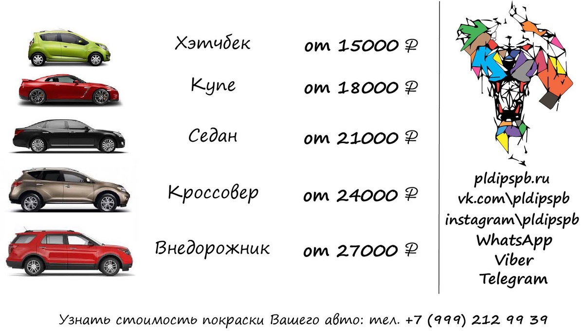 первый прайслист с ценами, которые были актуальны 5 лет назад