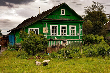 Домик в деревне картинки (74 фото)