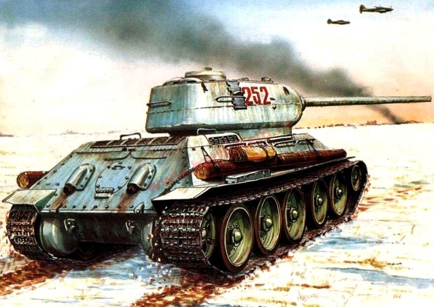 T 34 рисунок