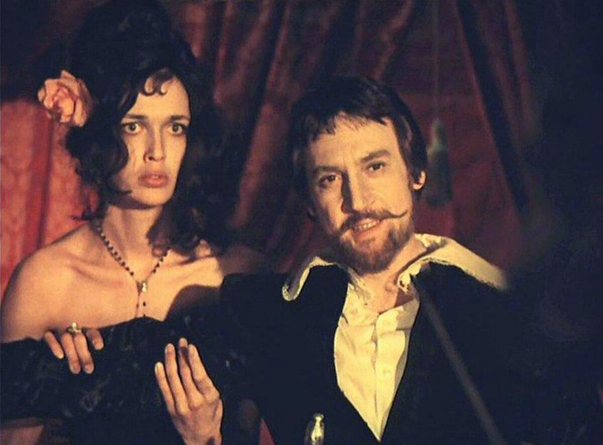 С Владимиром Высоцким в фильме «Маленькие трагедии»