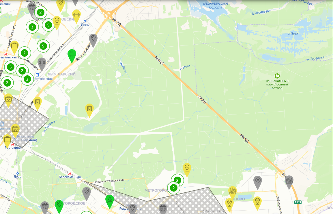 Карта "Стройки Москвы". Источник: https://stroi.mos.ru/construction