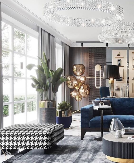 Гусиная лапка в интерьере