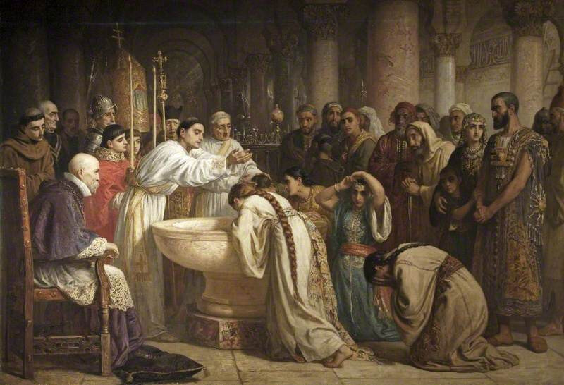 Эдвин Лонг — Мавританские новообращённые архиепископом Хименесом (1873)
