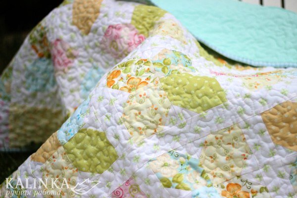 Лоскутное одеяло на 5-летие дочки. 