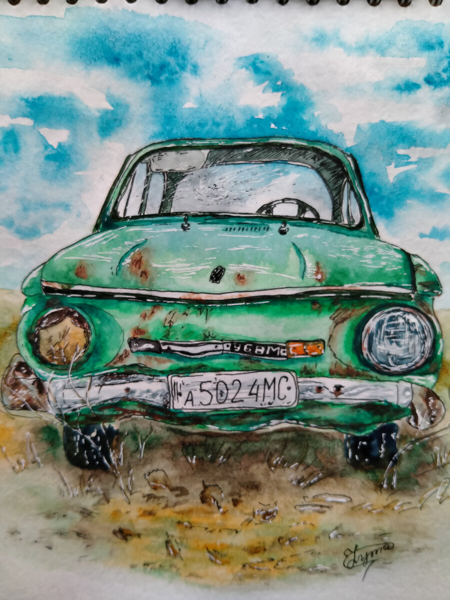 У нас был такой же только красный. Картина моей супруги. 