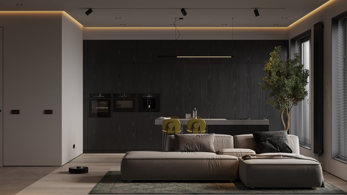 Комплексный подход от разработки дизайна до ремонта и авторского надзора.