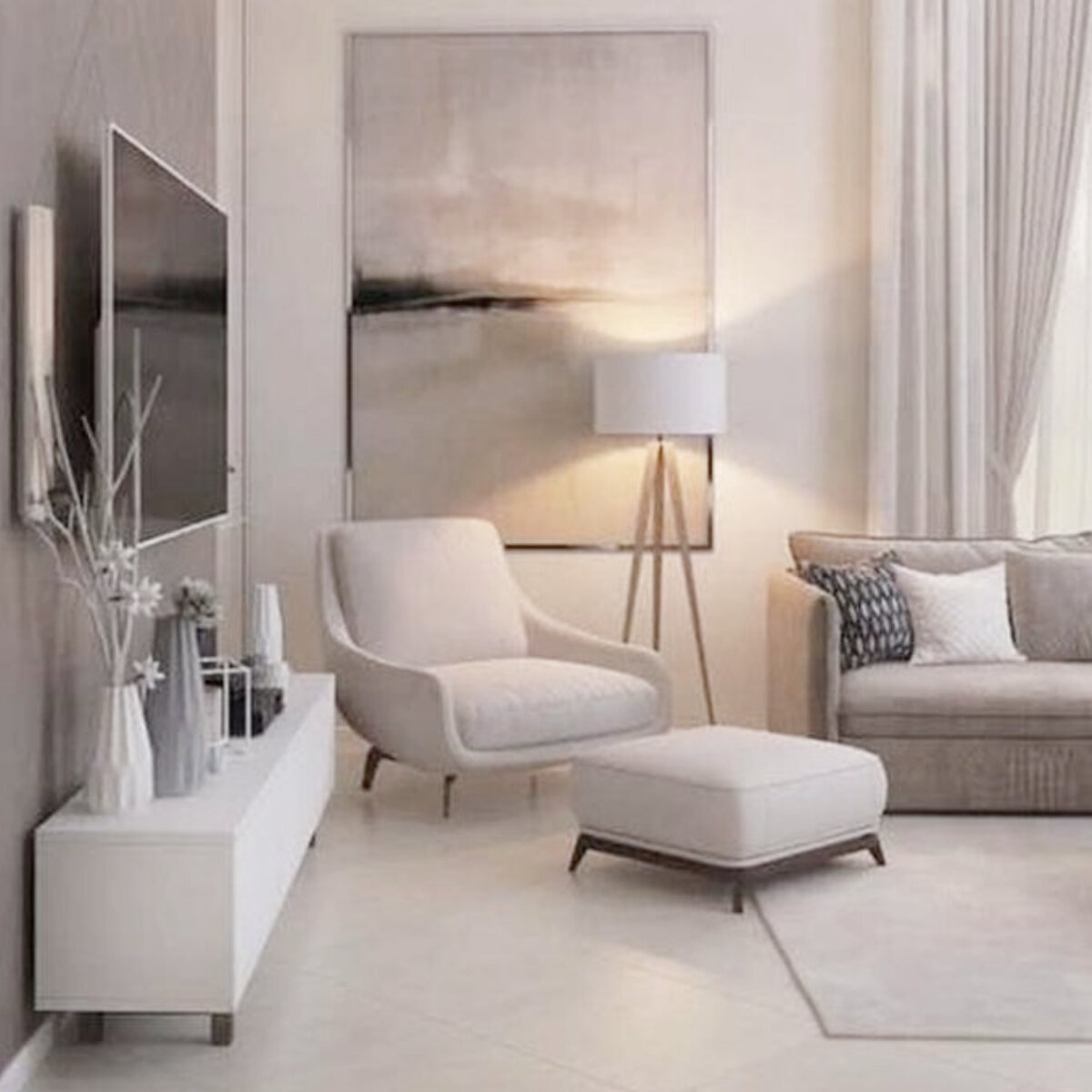 Гостиная модерн. Фото 1.