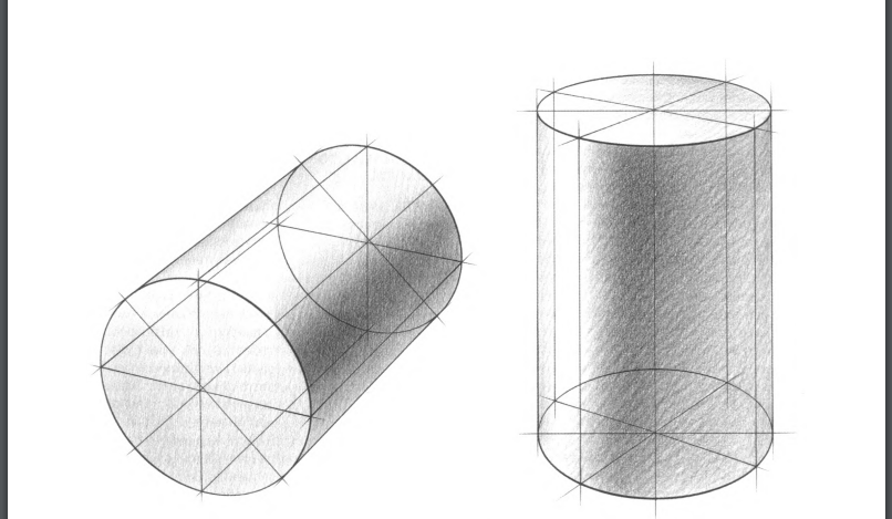 Цилиндр рисунок карандашом поэтапно