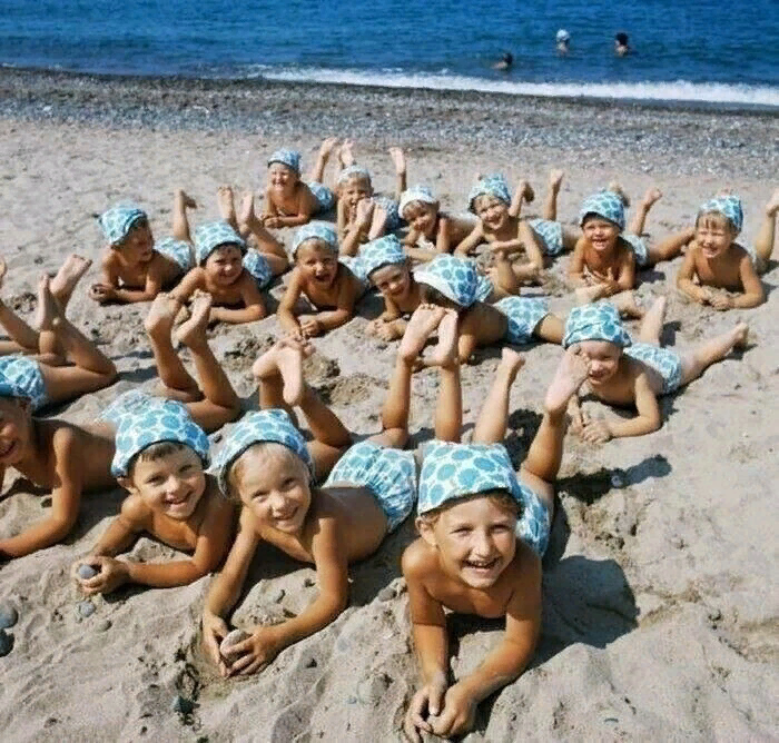 Дети лагерь пляж