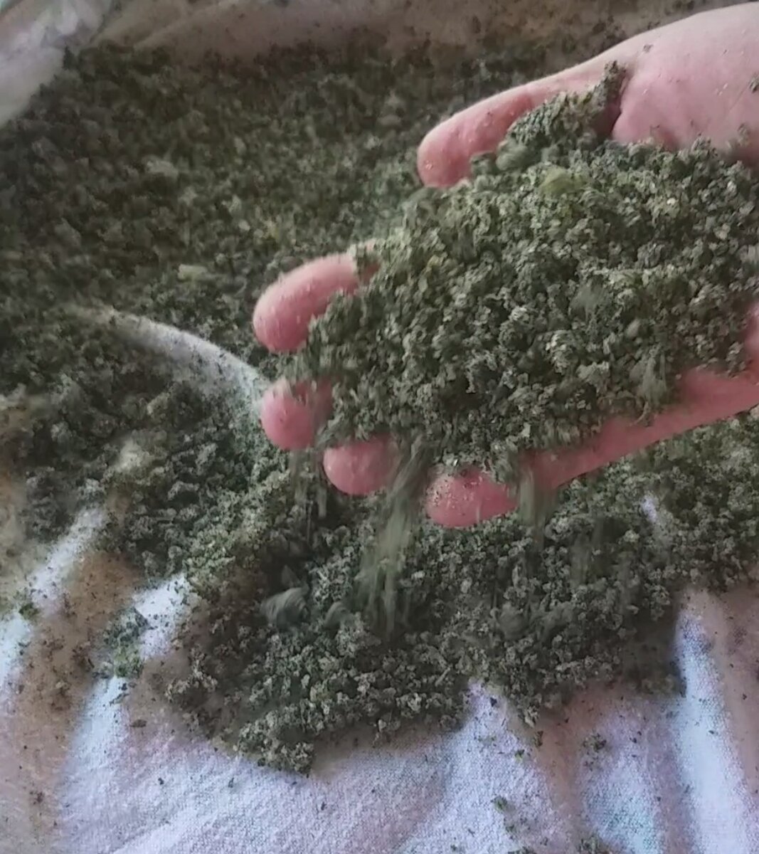 В процессе заготовки 