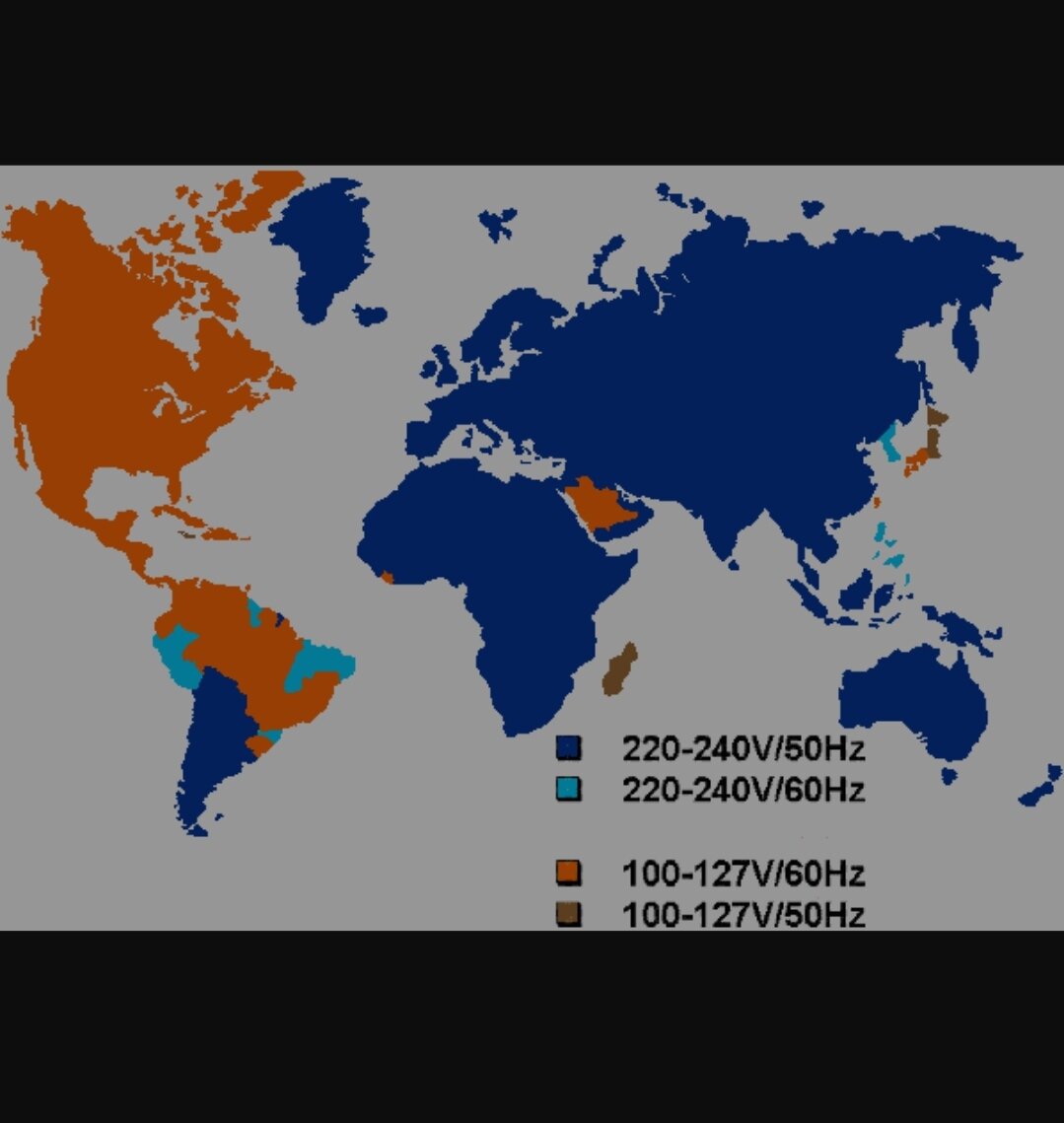 Напряжение а сети в разных странах мира