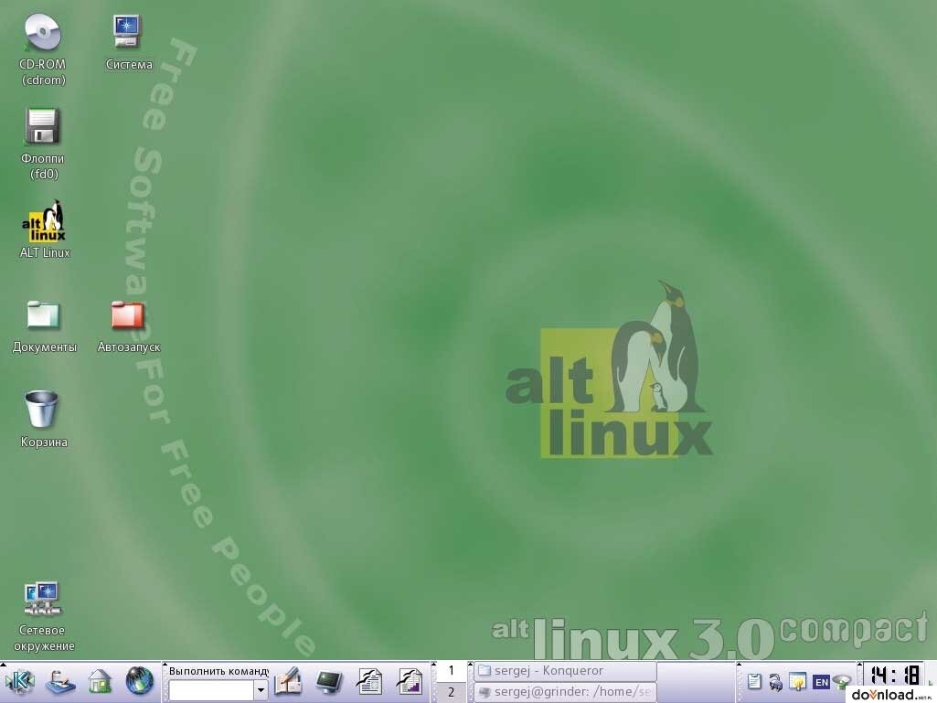 Alt linux фото диска